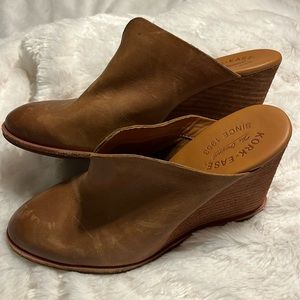 Kork-Ease heeled mule/wedge sz 9.5